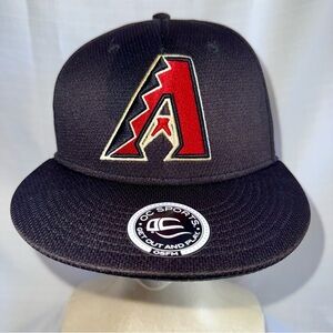 Arizona Diamondbacks Baseball Cap Black One Size w/adjustable Strap